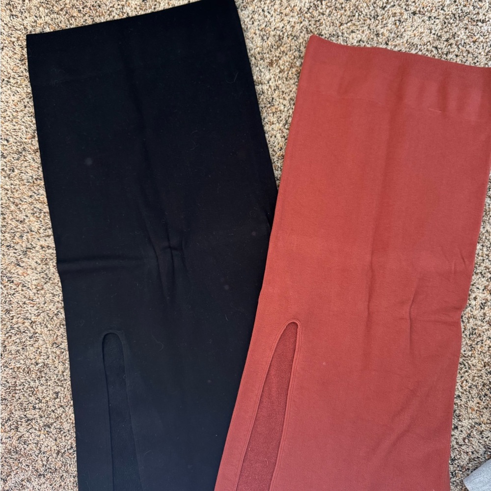 Black and Burnt Orange  Women's Skirts- Fabletics